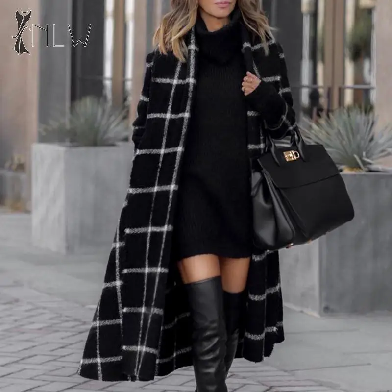 NLW, плиссированное платье, длинный плащ пальто Осенне-зимняя Дамская обувь карман ремень Черная куртка с капюшоном в стиле casual, уличная одежда, Тренч, верхняя одежда