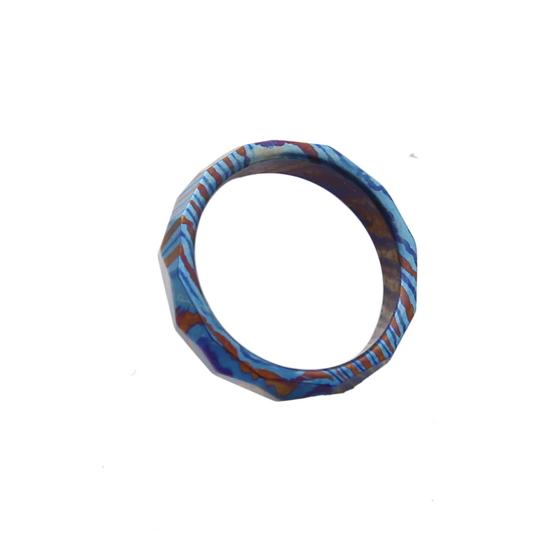 А205 дамасское кольцо из титанового сплава MOKUTI трехцветное ожерелье из Дамасского титанового сплава с подвеской, высококачественное украшение, Маленькая подвеска для повседневного использования