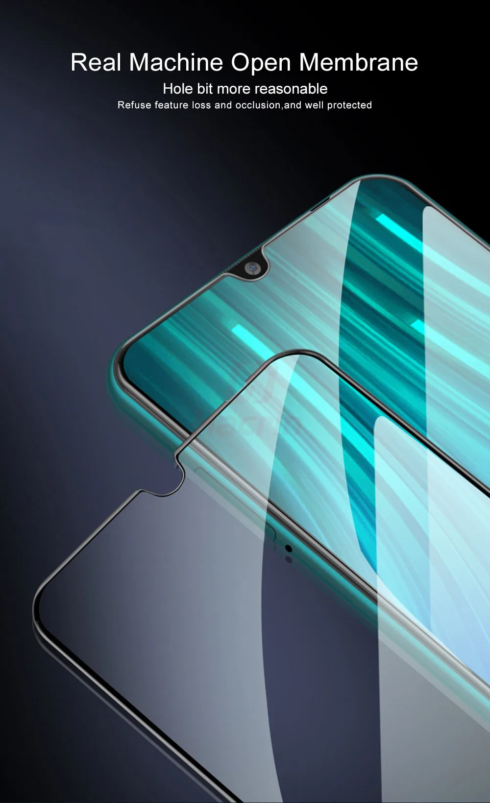 2 шт., Защитное стекло для Xiaomi Redmi Note 8 T, закаленное стекло 9 H, полностью закрывающее экран, стеклянная пленка для Xiaomi Redmi Note 8 8 Pro