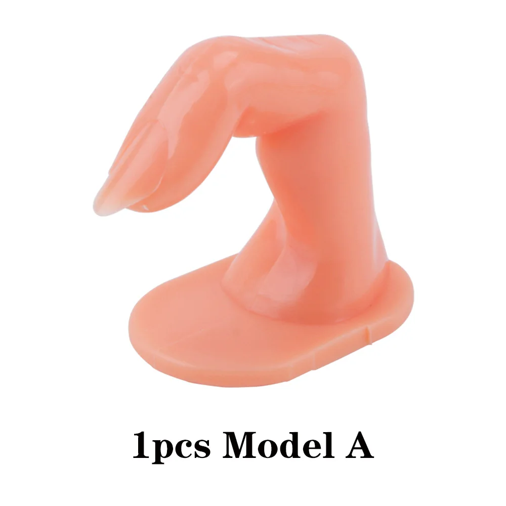 1pcs Model A 1/5/10 шт Пластик Практика пальцев нейл-арта модель палец Инструмент регулируемый Сделай Сам акриловые УФ-гель для ногтей маникюр ногтей инструменты для тренировок - Цвет: 1pcs Model A