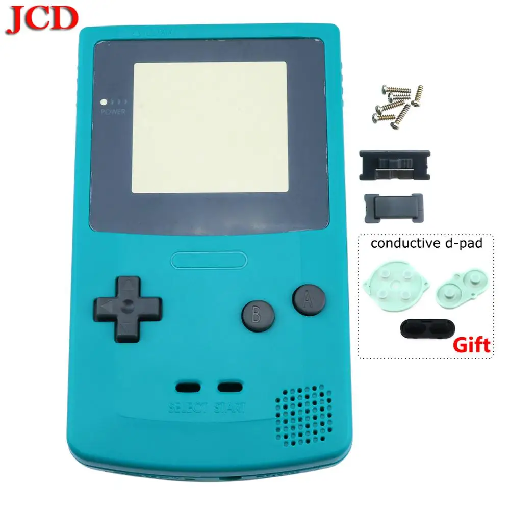 JCD для GBC полный корпус оболочка Крышка для nintendo Ремонт Запчасти для Gameboy часть корпус оболочка подарок проводящая d Упаковка блока промокательной почтовой бумаги