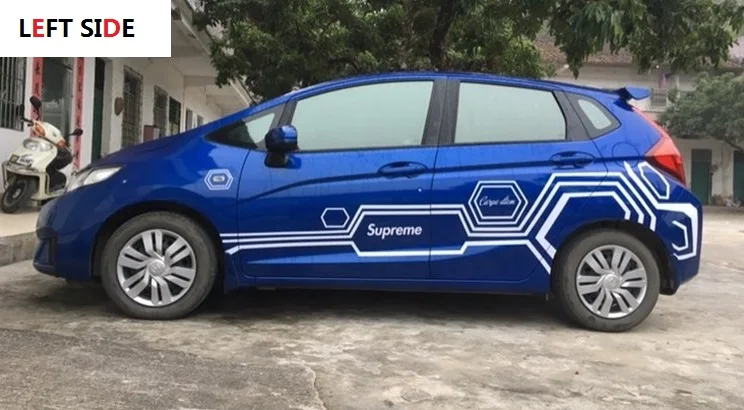 Левая сторона модифицированный пользовательский Автомобиль Спорт Потяните цветок личностный тренд декоративные наклейки на машину наклейки на тело