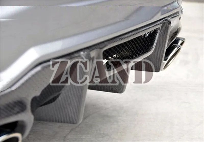 V стиль седан черный задний диффузор для Mercedes BENZ W204 C63 купе C250 C300 C350 AMG спортивный бампер 2012