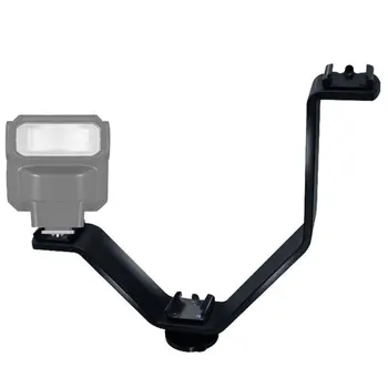 

VL-125 125mm DSLR Triple Hot Shoe V Mount Flash Bracket for Video Lights Microphones Monitors to Cameras Camcorders