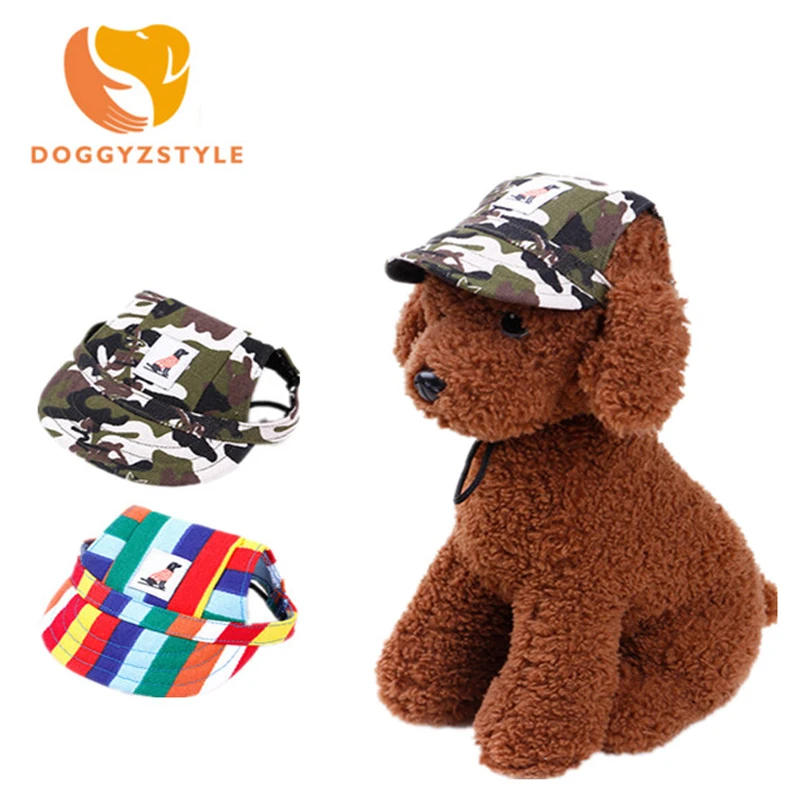 Pet шапки для собак разные цвета ForSmall Puppy напечатанная Кепка летняя собака бейсбольный козырек шляпа наружные аксессуары солнцезащитная Кепка Chihuahu