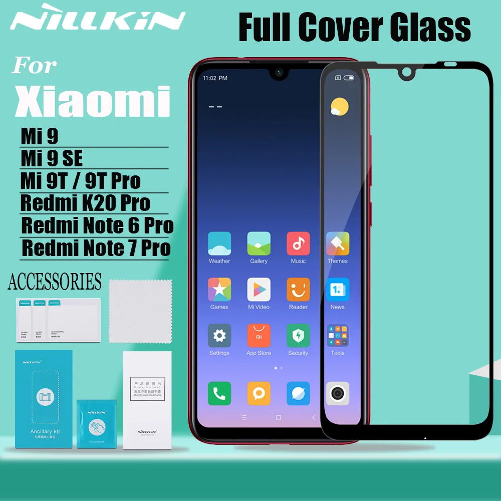 NILLKIN для Xiaomi mi 9 SE 9T mi 9T Pro Защитное стекло для экрана 2.5D полное покрытие безопасное закаленное стекло Red mi Note 7 6 K20 Pro
