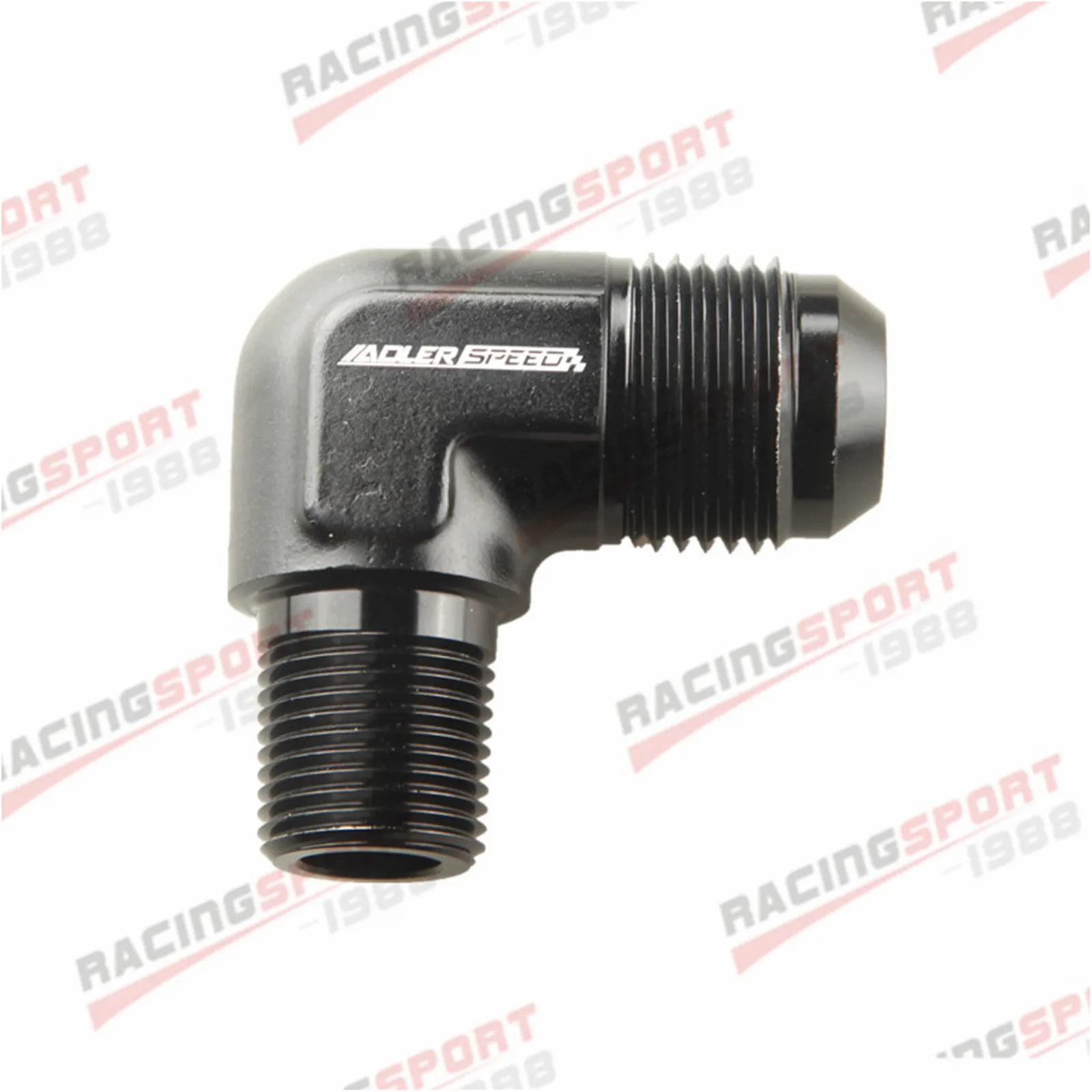 

AN12 12AN Male To 1/2" NPT 90 Degree Aluminum Fitting Adapter Blue/Black