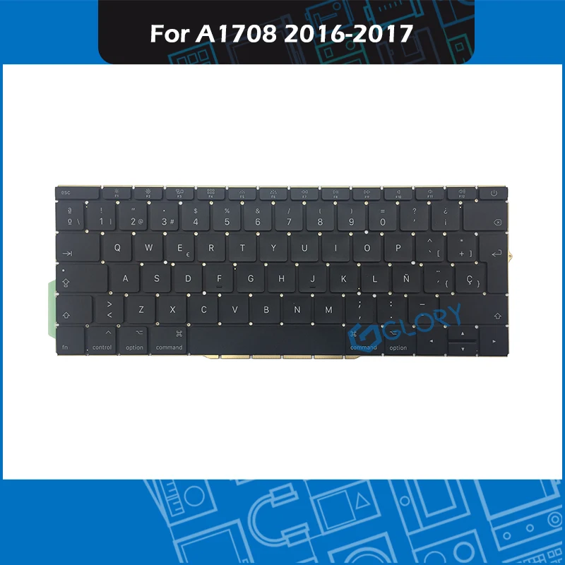 Ноутбук A1708 испанская клавиатура для Macbook Pro retina 1" A1708 ES Испания клавиатура на замену год