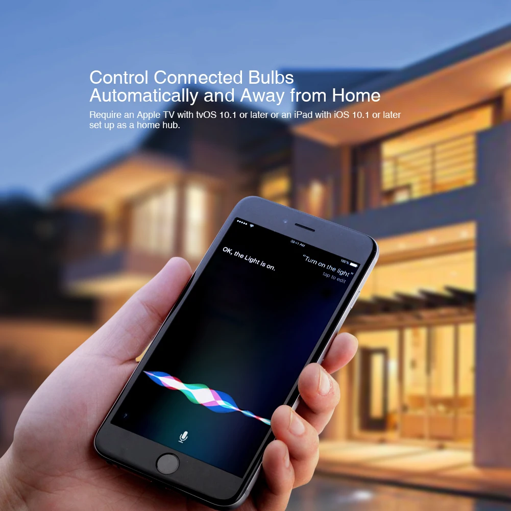 Koogeek 8W WiFi умный светильник лампочка для Apple HomeKit E26 СИД 16 миллионов Цвета лампа