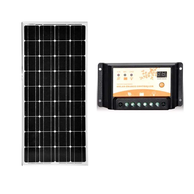 Комплект солнечных батарей Панели Солнечные 100w 12v солнечных батарей водонепроницаемое солнечное зарядное устройство контроллер 12 v/24 v 20A PWM дом на колесах Caravan автомобильный лагерь