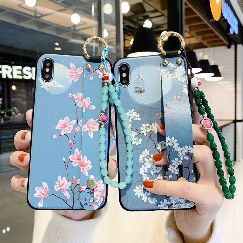 phone case with strap holder