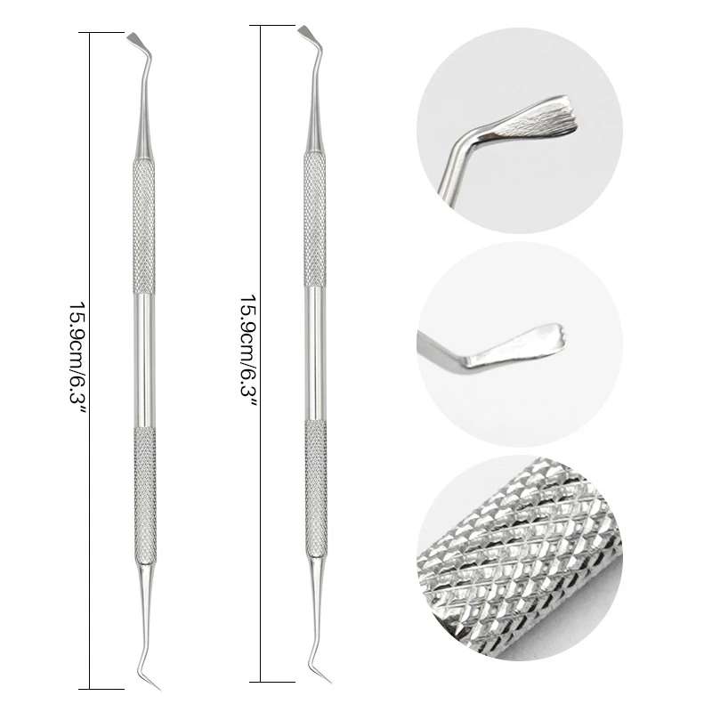 2pcs Gingival Cord Packer Retraction Dental Instrument Atraumatic Cord