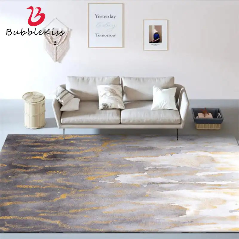 Bubble Kiss 2020 Abstract Yellow Gray Pattern Carpet Polyester Modern Home Bedroom Decor Customized Living Room Area Rugs Aliexpress Bubble Kiss 2020 Abstract Yellow Gray