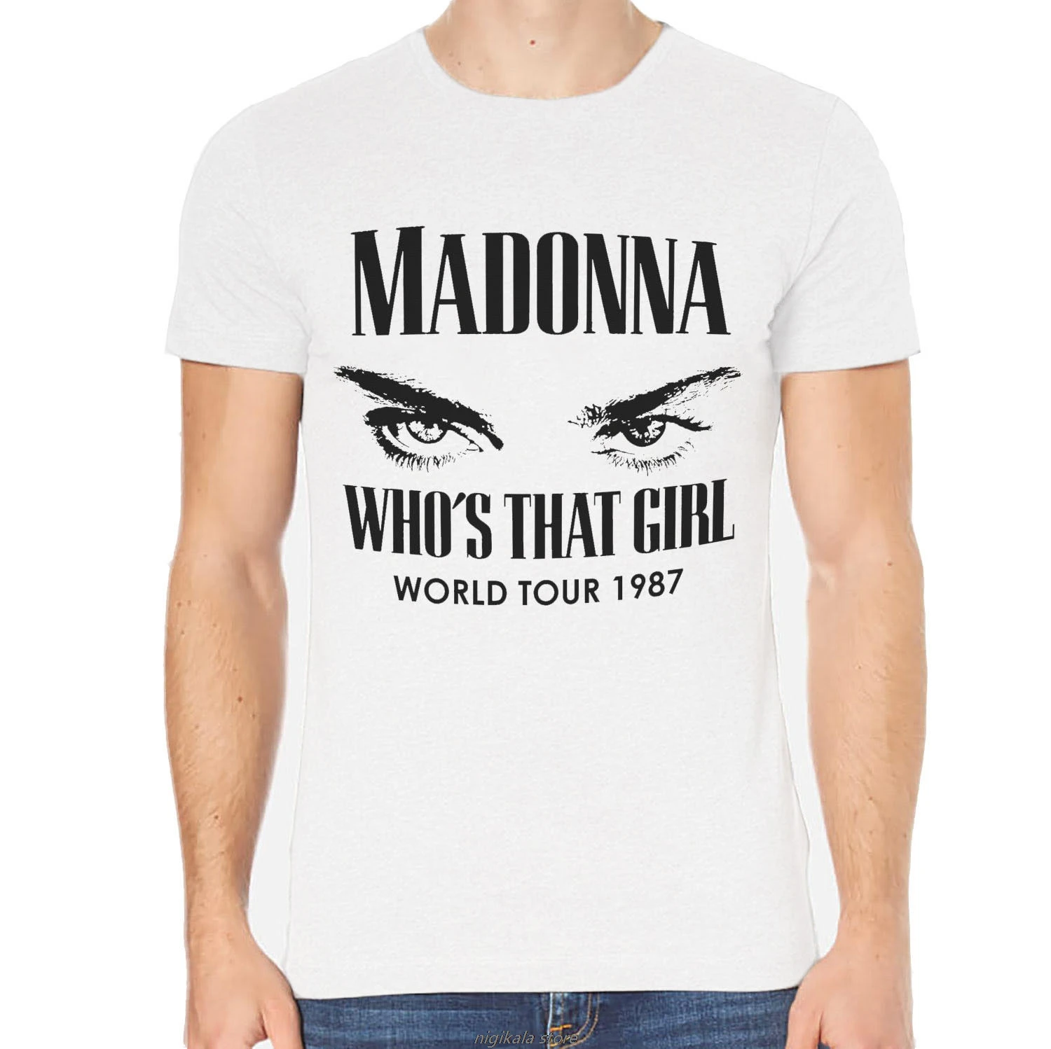 

Madonna Rock T-Shirt Men White OR Gray 1-B/C-076