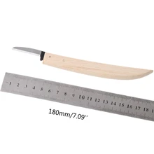 18 см нож из бука, дерево, рабочий Тип банана, ручка, резьба по дереву, инструмент для творчества