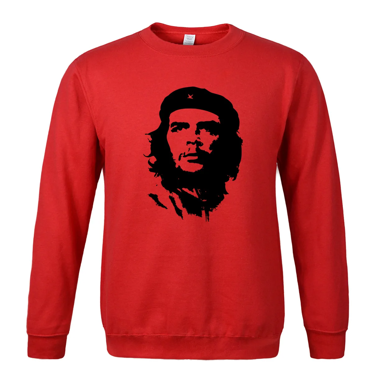 Че Гевара Толстовка Великие мужчины Аватар силуэт мужчины Crew шеи с капюшоном свитер