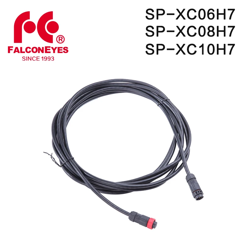 FalconEyes Сращивание удлинитель провод 6 м 8 м 10 м кабель для светодиодный RGB Fotografia selfoe легкий DS-712 DS714 DS-722 RX-718 RX-736