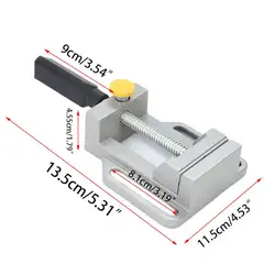 Литой алюминий мини 60 мм сверлильный пресс тиски регулируемый стол тиски Деревообработка Дрель зажимной инструмент открытие челюсти