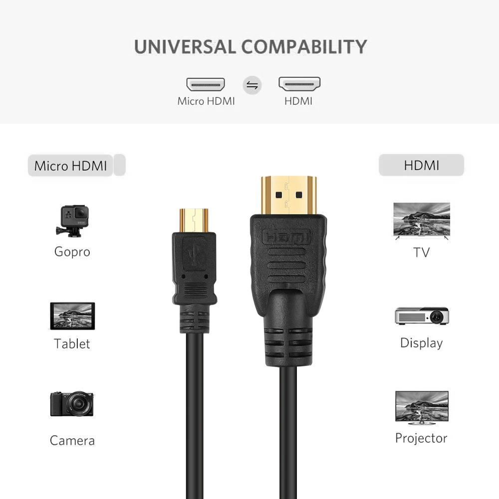 Universal MHL Micro USB To HDMI Cable 1080P HD TV Adapter For