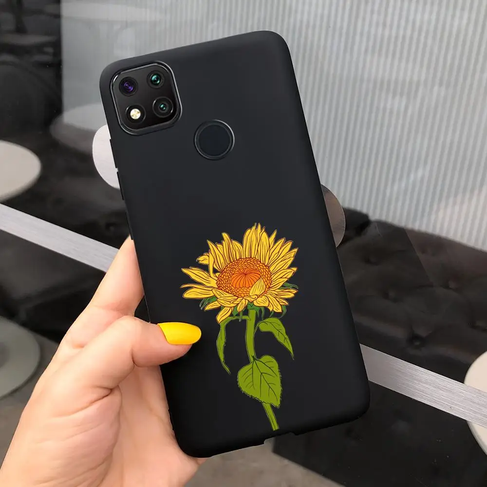 Case For Xiaomi Redmi 9C NFCA Redmi 9A 9C Redmi9 Redmi9A 9 C Cover Custom Sunflower Butterflies Phone Case Soft Silicone Fundas xiaomi leather case glass Cases For Xiaomi