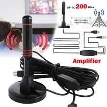 

Digital Amplified TV antenna 200 Miles Ultra Hdtv with amplifier Vhf/Uhf Fast reaction Indoor Outdoor Antenna Hd Set