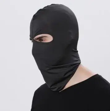 Маска для лица мотоциклетная тактическая маска для лица Лыжная маска Cagoule Visage маска для всего лица Гангстерская маска - Цвет: Прозрачный