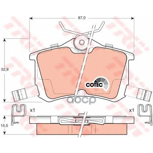 Колодки Тормозные Дисковые Trw/Lucas Gdb3190 TRW/Lucas арт. GDB3190