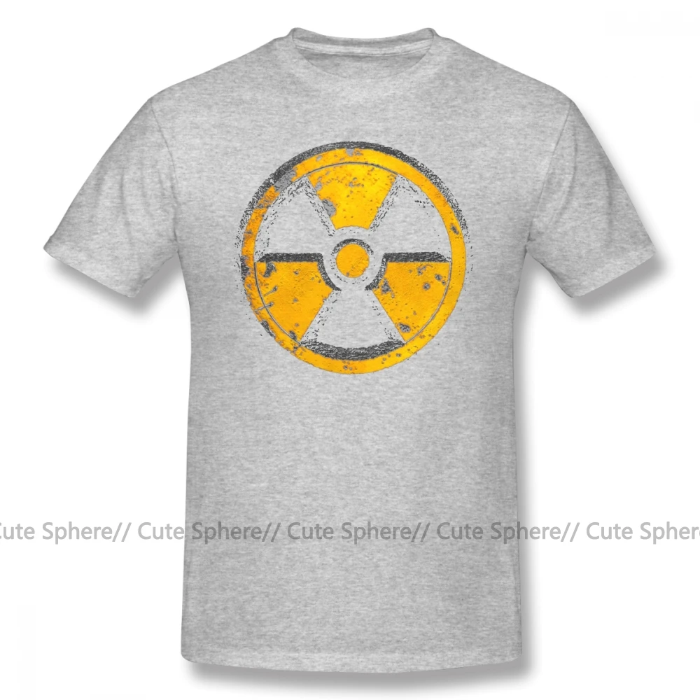 Fallout футболка FALLOUT, хлопковая футболка с коротким рукавом, графический Рисунок, 4xl, Мужская потрясающая Повседневная футболка - Цвет: Gray