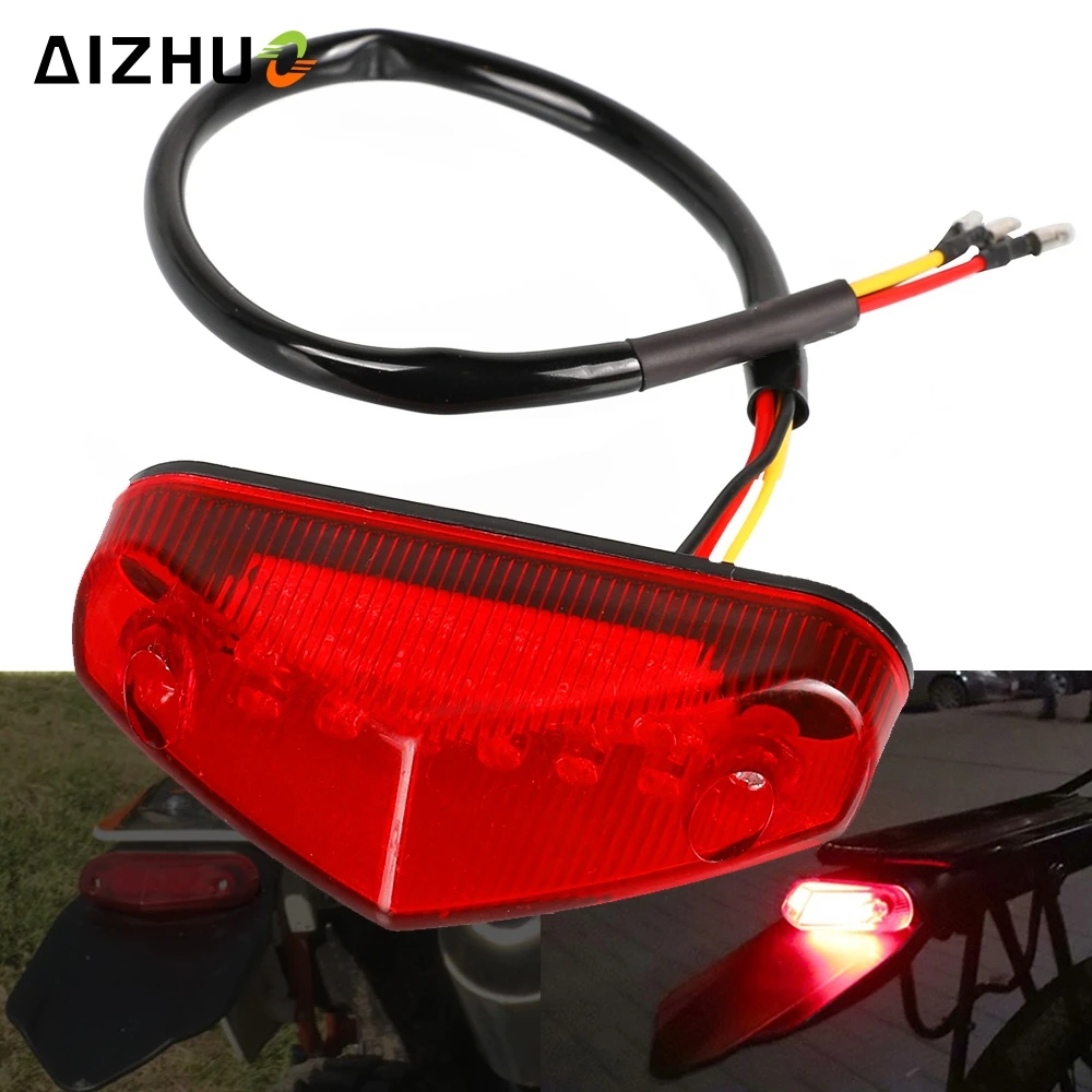 Dirt Bike LED Rear Fender Brake Light Turn Signal For Suzuki RMX/DRZ/RM/RMZ