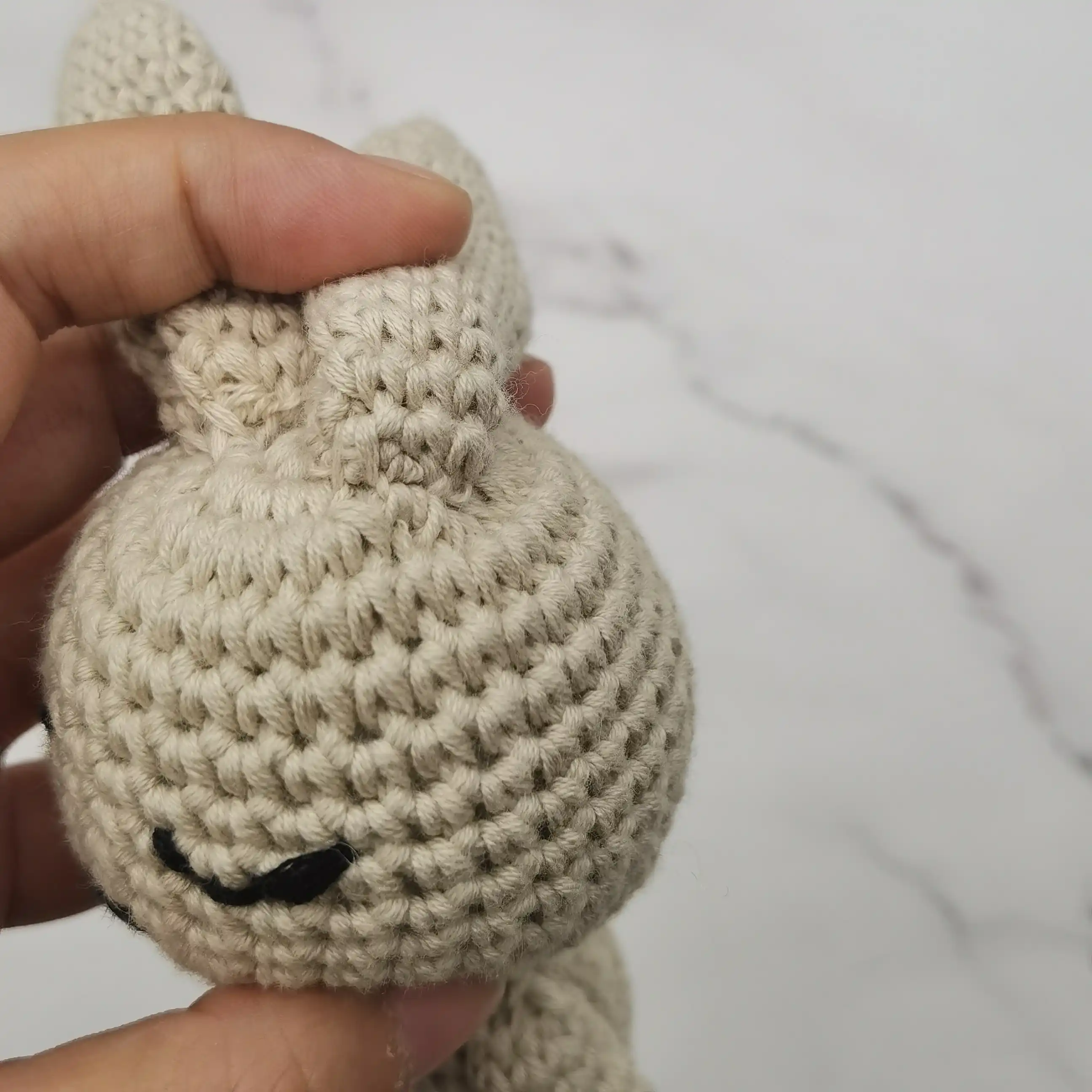 Doudou 100 Coton Pour Bebe Jouet Fait A La Main Amigurumi Lapin Au Crochet Poupee Aliexpress