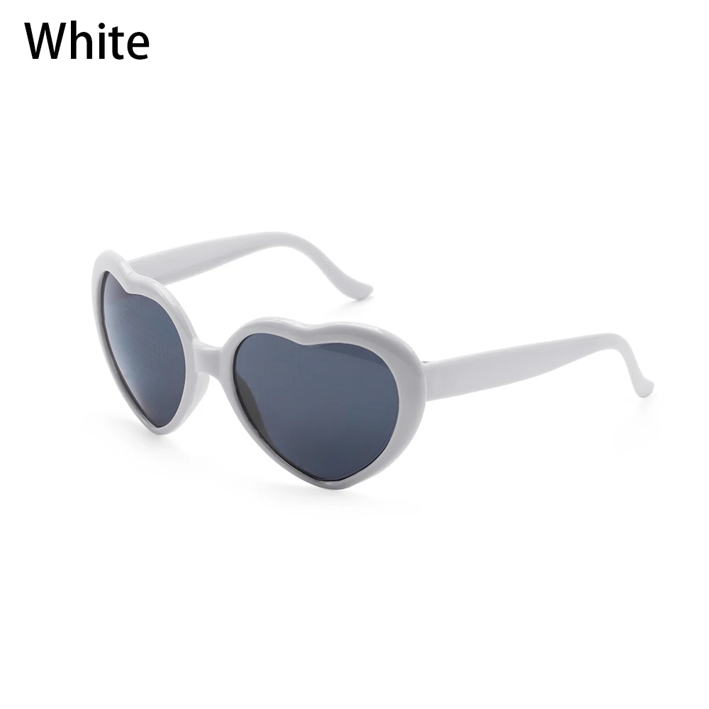Love Heart Shaped Effects Glasses Watch The Lights Change to Heart Shape At Night Diffraction Glasses Women Fashion Sunglasses blue light reading glasses Blue Light Blocking Glasses