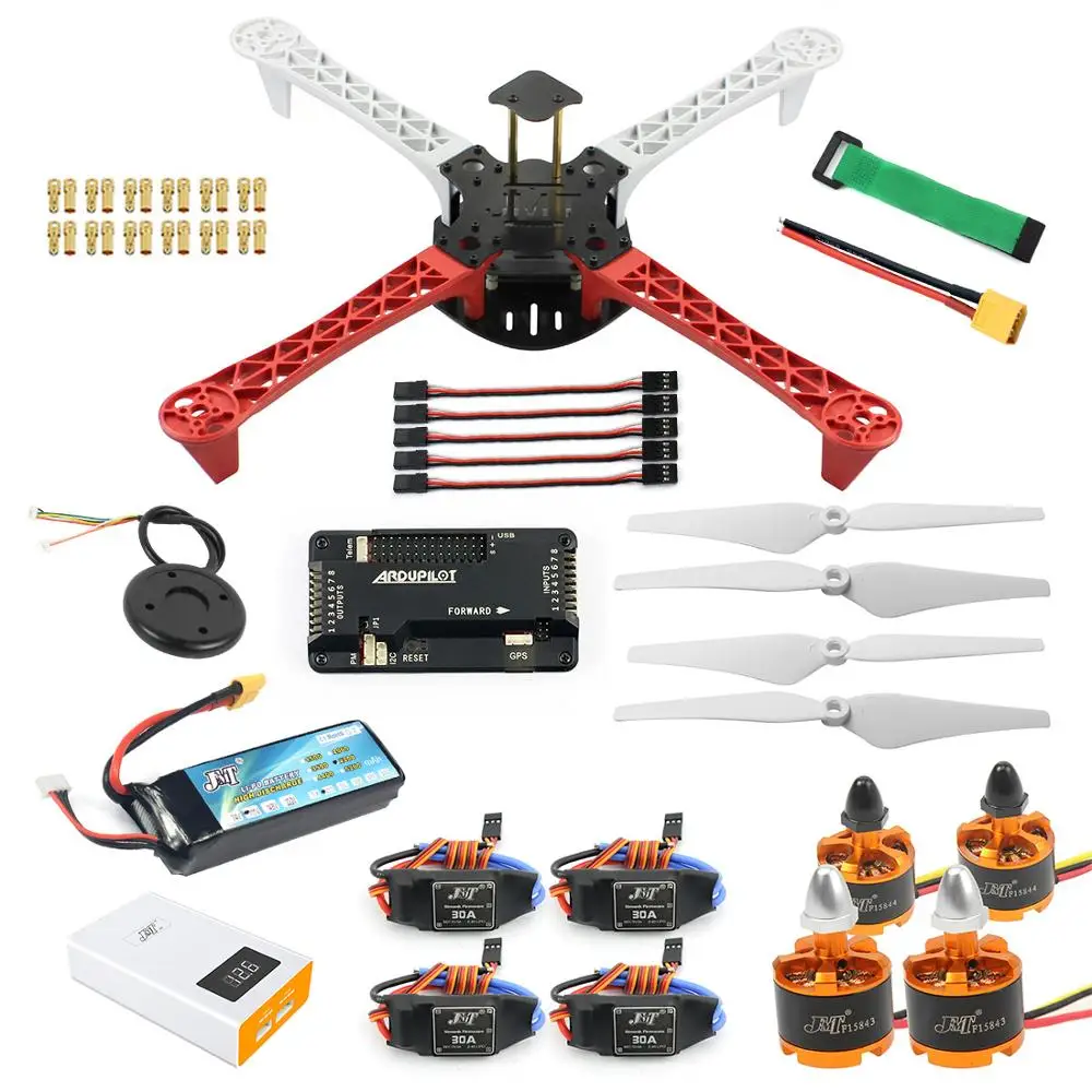 JMT 450 мм DIY Набор рамы для квадрокоптера 920KV CW CCW двигатели+ 9433 пропеллеры+ 30A ESC+ APM 2,8 Контроллер полета+ gps Компас - Цвет: Combo B