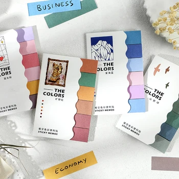 

Color Series Bar Sticky Notes Memo Pads Sticker Scrapbook Diary Post Planner Office Stationery School Supplies 720Sheets