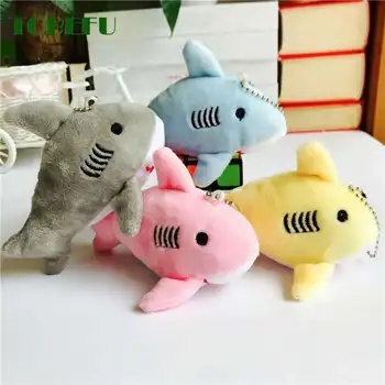 

TOBEFU 12CM Shark Plush Stuffed Toy Doll Key Chain Gift Kid's Small Mini Kawaii Plush Toys