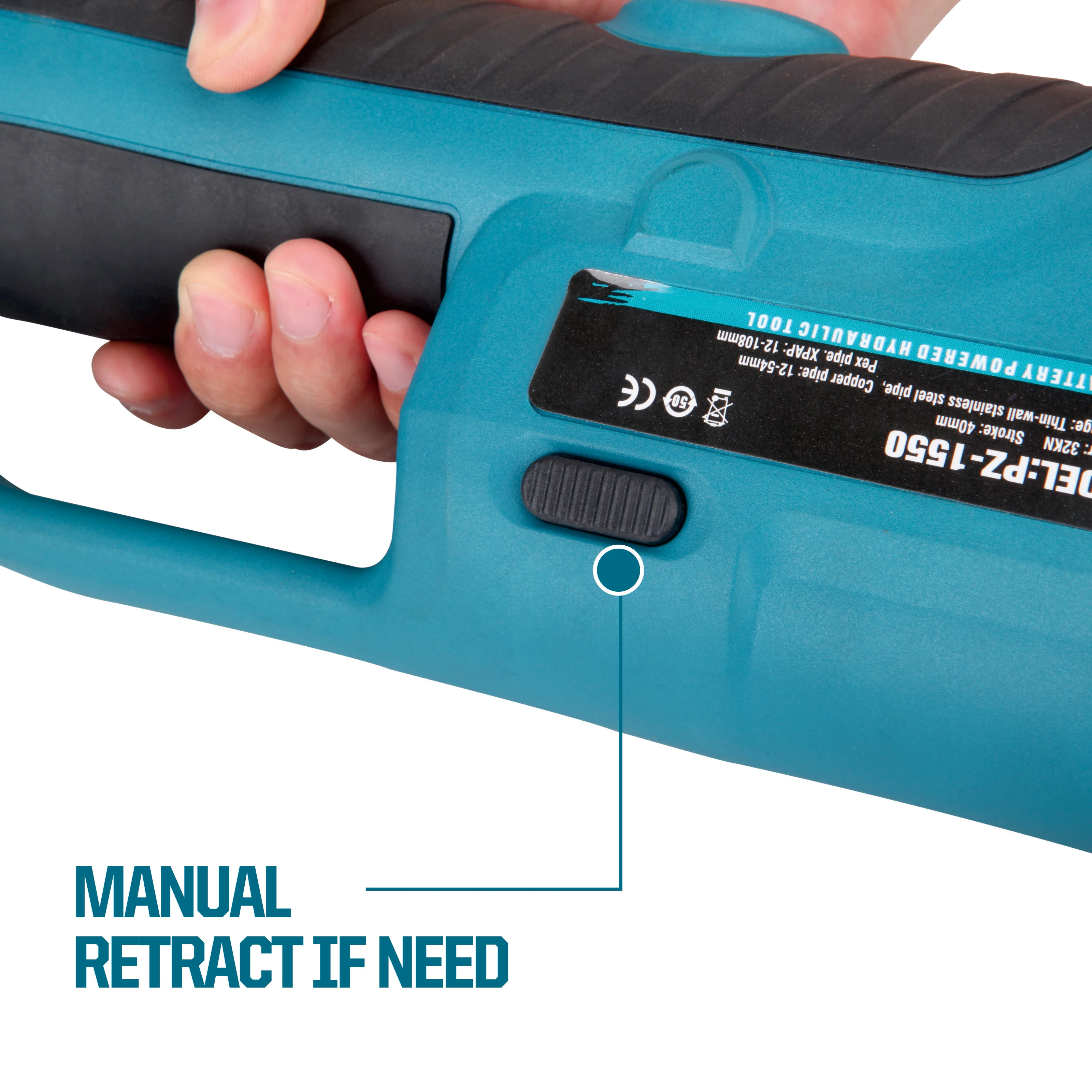 ZUPPER CZ-1550 Electrical Press Tool For Plumbing Copper Pex Multilayer Pipe Crimping Include Optional Separate Jaws 4
