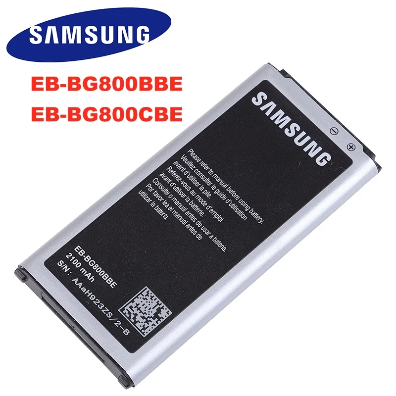 Оригинальный аккумулятор Samsung для Galaxy S5 Mini G800 G800F G800H G800A G800Y G800R EB BG800BBE 2100 мАч с