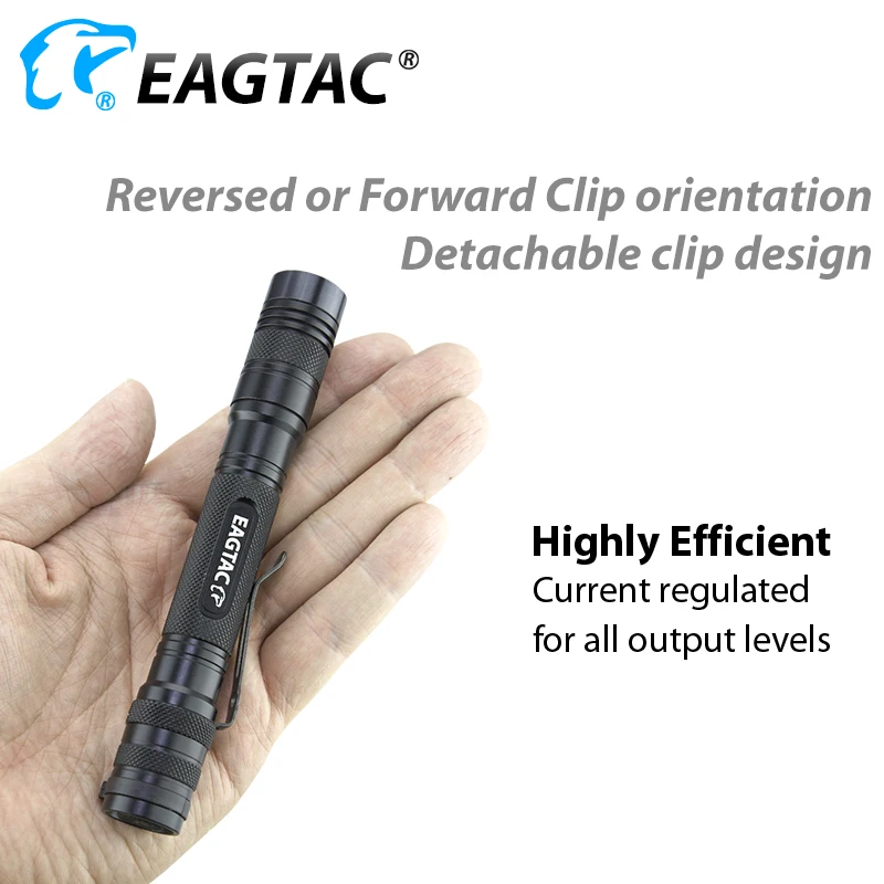 EAGTAC D25A2 XM-L2 520 люмен XPL HI Nichia 219 2xAA 2AA батарея светодиодный фонарик EDC Мини фонарь 4 режима