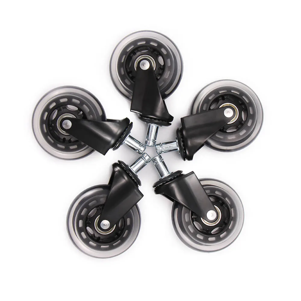 

5PCS Office Chair Caster Wheels Universal Mute Wheel Replacement Office Chair Wheels High Quality 360-Degree Rotation Durability