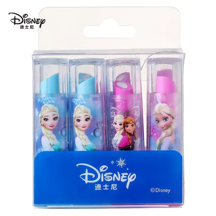 8Pcs/Set UME E0096F Disney Frozen Cute Eraser Crown Lipstick Student Boys and Girls Rubber Boxed Creative Stationery Gift | Канцтовары