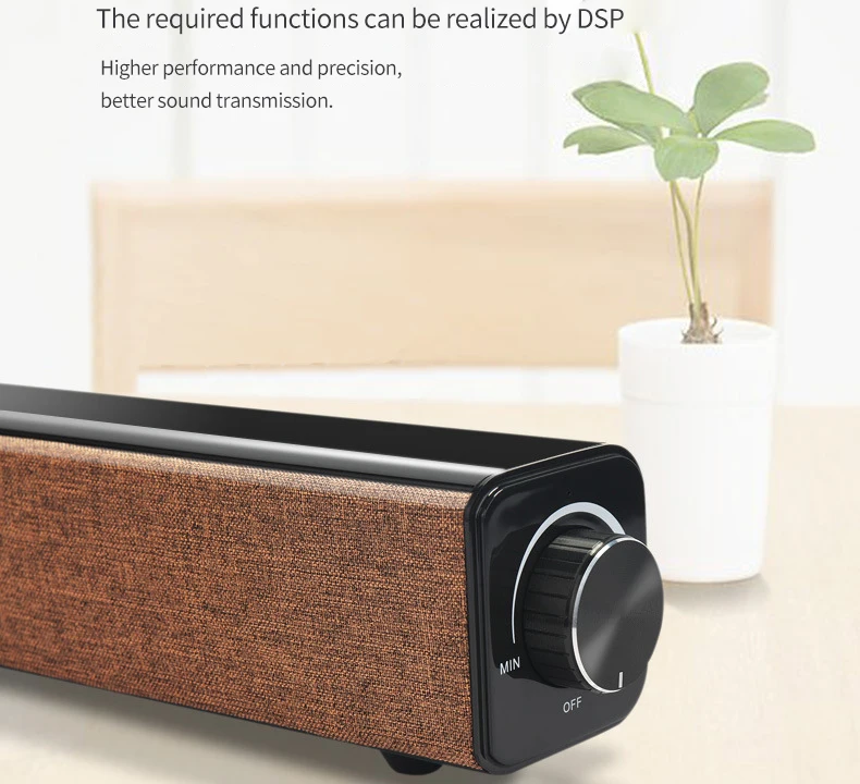 20W wireless bluetooth speaker computer TV subwoofer speaker portable bookshelf column computer-aided rotation