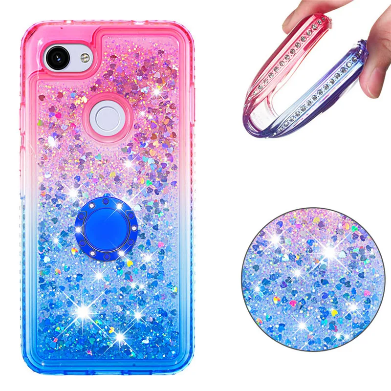 

Liquid Glitter Quicksand Case For Xiaomi Redmi 7A K20 Pro Cover For Google Pixel 3a XL Free Shipping 2019