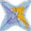 POBING Silk Scarf Women Horse Head Print Stoles Square Scarves Wraps Large Bandana Kerchief Hijabs Female Silk Foulards 130CM 4