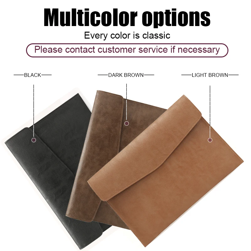 Capa de Couro para Macbook Mac Book Ipad Air m1 m2 Pro 13 13.6 14 12 Polegadas Pasta Masculina 2023 2023 2023 - Imagem 3