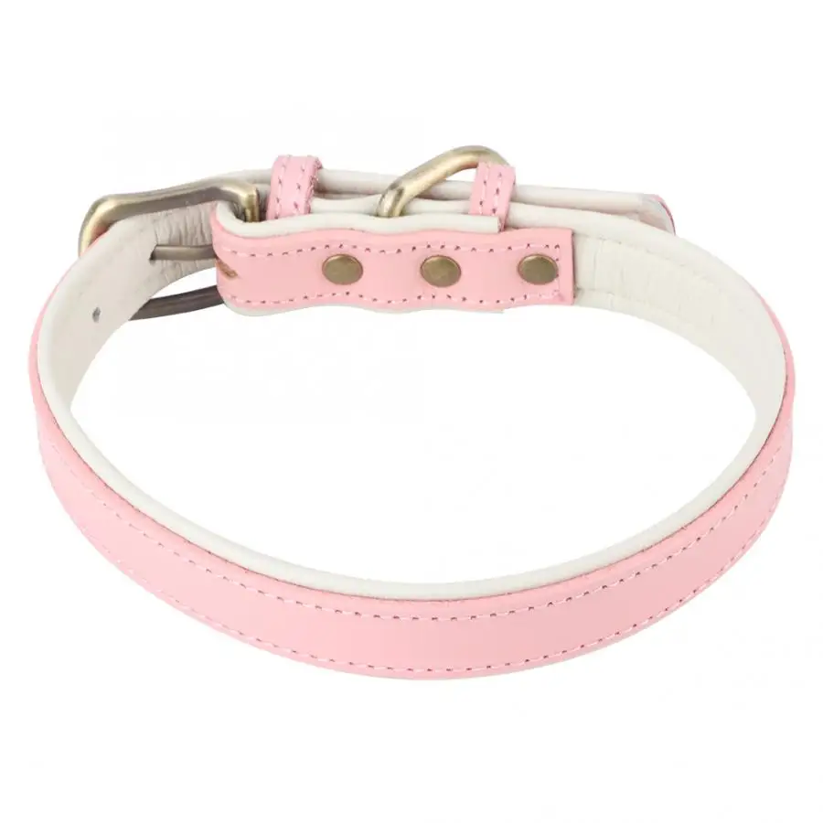 Поводок для щенков поводок розовый ошейник искусственная кожа бронзовая