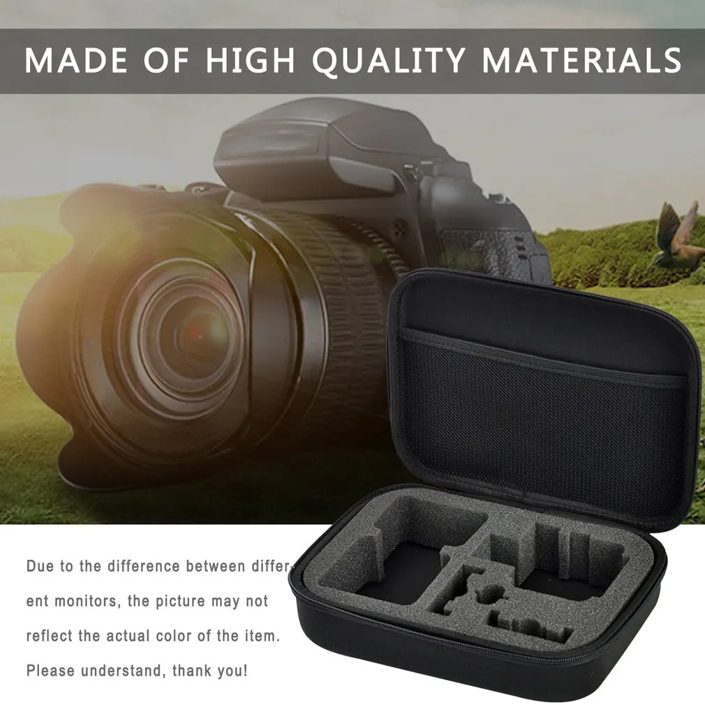 Portable Carry Case Hard Bag Sports Camera Accessory Anti-shock Storage Bag for Go pro for Hero 3/4 for SJCAM Action Camera