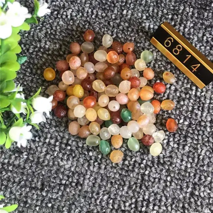Около 100 шт натуральный Alxa Gobi Агатовые Бусины из агата бусины DIY объемная упаковка ювелирных изделий с натуральными камнями