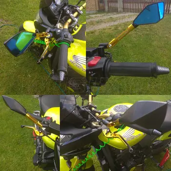 

CNC Rearview Rear Side Mirrors For Honda CBF600 CBF600N CBF500 CB500 CBF250 CBF 600 500 Riser Extend Holder Mount Clamp Adapter