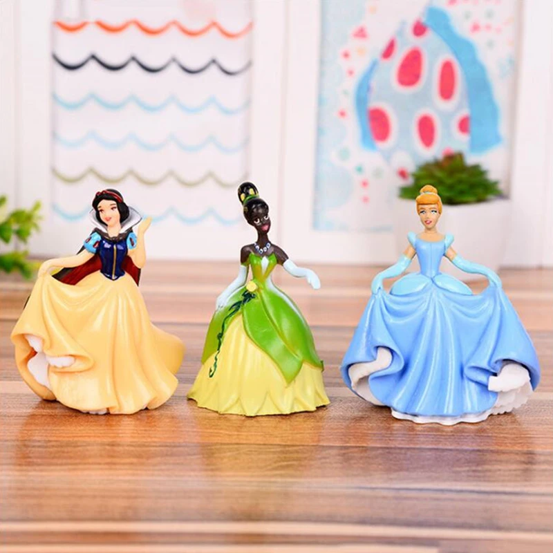 Disney 6 Pieces Reve Conte De Fees Princesse Blanche Neige Princesse Cloche Cendrillon Sirene Princesse Sirene Dessin Anime Poupees Jouet Filles Cadeau Aliexpress