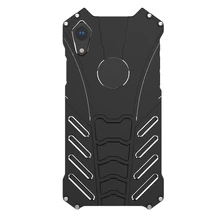 R-JUST Алюминиевый металлический бампер, защитный противоударный чехол для телефона, чехол для iPhone XR 6,1 дюймов