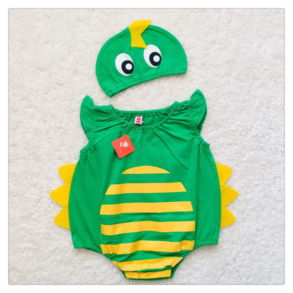 Зеленый костюм динозавра для маленьких мальчиков Детский костюм-комбинезон, комбинезон для малышей, Хэллоуин, Рождество, день рождения, нарядное платье